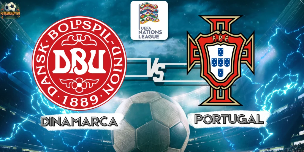 Dinamarca x Portugal pela Nations League no futebolaovivo