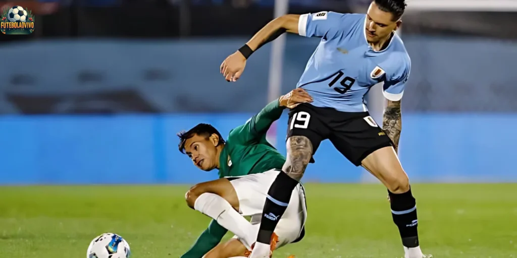 jogo Bolívia x Uruguai pelas Eliminatórias da Copa do Mundo de 2026 no futebolaovivo