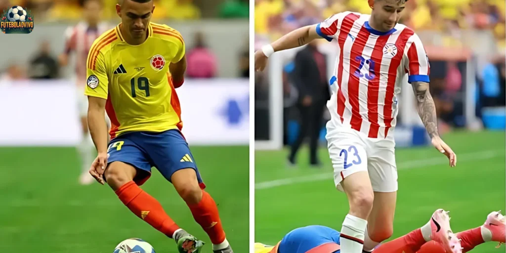 jogo Colômbia x Paraguai pelas Eliminatórias da Copa do Mundo de 2026 no futebolaovivo